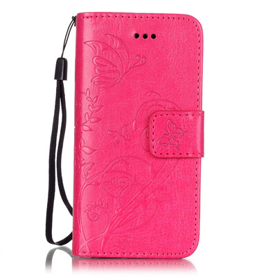 Rose Flower Design PU Leather Flip Cover Wallet Card Holder Case for IPHONE 6 PLUS