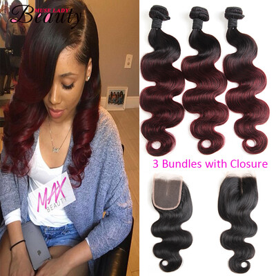 Muse Lady Beauty Brazilian Human Hair Body Wave Virgin Hair Extension T1B/99J Color 100% Human Hair Weaves 3 Bundles with Closure
Muse Lady Beauty Brazilian Human Hair Body Wave Virgin Hair Extension T1B/99J Color 100% Human Hair Weaves 3 Bundles with Closure
