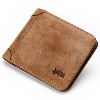 PTU Men's Business Casual Short Section Wallet