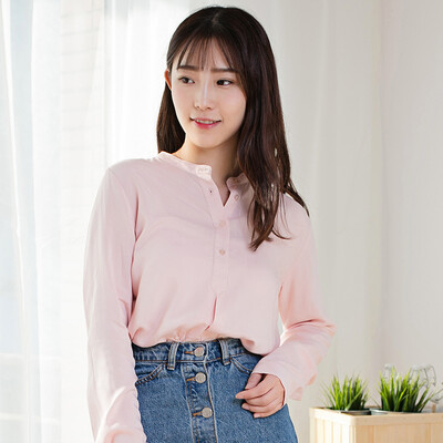 intercrew Korea 2017 spring new shirt female long sleeve loose type collar collar head women IS7S51 light pink 90
intercrew Korea 2017 spring new shirt female long sleeve loose type collar collar head women IS7S51 light pink 90