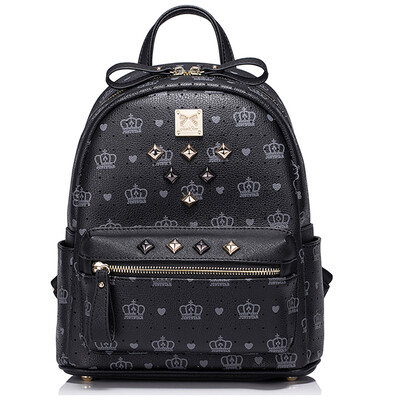 Eugene JUST STAR Shoulder Bag Women Rivet Academy Shoulder Bag Ladies Sweet Backpack JS69L Night Black
Eugene JUST STAR Shoulder Bag Women Rivet Academy Shoulder Bag Ladies Sweet Backpack JS69L Night Black