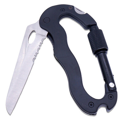 MyMei Multi-function 5 in 1 Outdoor Knife Carabiner Opener Screwdriver Tool Camping Climbing Equipment Survival Tactical Gear
MyMei Multi-function 5 in 1 Outdoor Knife Carabiner Opener Screwdriver Tool Camping Climbing Equipment Survival Tactical Gear
