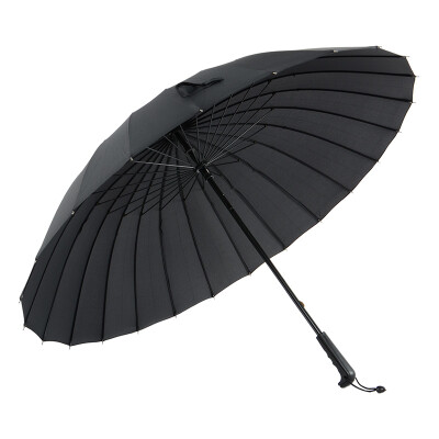 

[Супермаркет] Jingdong Мида мужской тип бизнеса равнина 24 кости негабаритный ветрозащитной дождь или блеск двойного назначения с длинной ручкой черного зонтиком M5005
