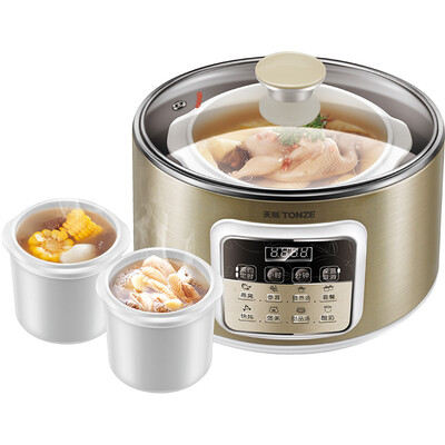Sky (TONZE) DGD35-35EWG water stew stainless steel electric stew pot electric stew pot 3.5L a pot of five gallbladder
Sky (TONZE) DGD35-35EWG water stew stainless steel electric stew pot electric stew pot 3.5L a pot of five gallbladder