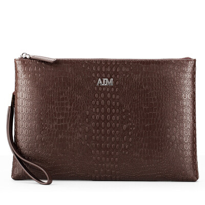 AIM Men's Handbag Business Large Capacity Handbag Crocodile Pattern Cowhide Envelope Bag Men's Handbag Bag Leather Bag S003 Brown
AIM Men's Handbag Business Large Capacity Handbag Crocodile Pattern Cowhide Envelope Bag Men's Handbag Bag Leather Bag S003 Brown