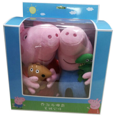 Piggy Peppa Pig Genuine Pink Piglet Pepe Pig George 2 Pack Gift Box Plush Toys Pepe 30cm George 30cm
Piggy Peppa Pig Genuine Pink Piglet Pepe Pig George 2 Pack Gift Box Plush Toys Pepe 30cm George 30cm