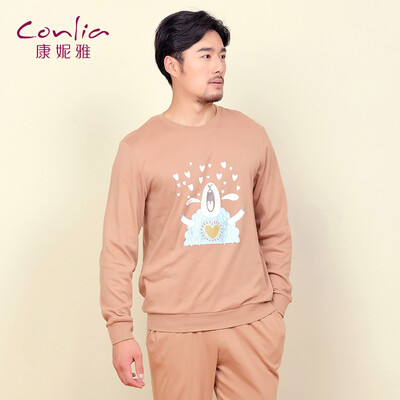 Conlia Men's Home Pajamas 2017 весна и лето новая круглая шея длинный рукав брючный костюм коричневый цвет XXXL 531611058306
Conlia Men's Home Pajamas 2017 весна и лето новая круглая шея длинный рукав брючный костюм коричневый цвет XXXL 531611058306