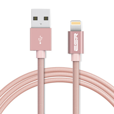 ESR Apple MFI certified data cable charger line usb iphone6 6s 78 Plus X 10 SE iPad monochrome weaving 1m-rose gold
ESR Apple MFI certified data cable charger line usb iphone6 6s 78 Plus X 10 SE iPad monochrome weaving 1m-rose gold