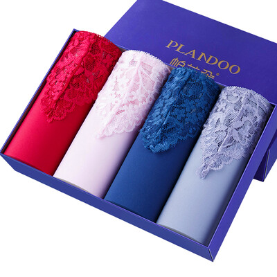Jingdong supermarket Palando PLANDOO women&39s underwear female feel low waist hollow transparent lace breathable triangle shorts 4 gift box uniform
Jingdong supermarket Palando PLANDOO women&39s underwear female feel low waist hollow transparent lace breathable triangle shorts 4 gift box uniform