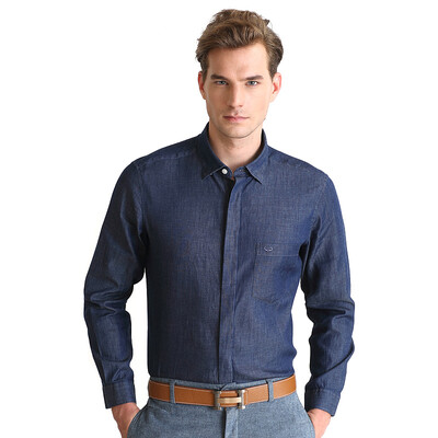 Fu Shen Virtue denim shirt male classic color washing long-sleeved cotton pure cotton Slim shirt 00CD201LF denim blue 39 (170/88
Fu Shen Virtue denim shirt male classic color washing long-sleeved cotton pure cotton Slim shirt 00CD201LF denim blue 39 (170/88