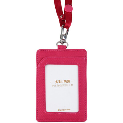 Comix) A7928 colorful vertical dual-use PU identification card sets / work card / card card rose red
Comix) A7928 colorful vertical dual-use PU identification card sets / work card / card card rose red