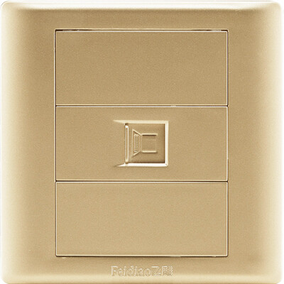 Feidiao (feidiao) switch socket panel computer network cable socket network socket panel 86 A3 champagne gold
Feidiao (feidiao) switch socket panel computer network cable socket network socket panel 86 A3 champagne gold