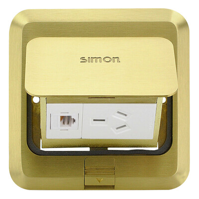 Simon (SIMON) ground plug-in floor socket pop-up TV plus telephone socket metal copper color TD120F21
Simon (SIMON) ground plug-in floor socket pop-up TV plus telephone socket metal copper color TD120F21