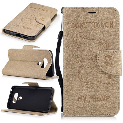 Gold Bear Style Embossing Classic Flip Cover with Stand Function and Credit Card Slot for LG G6
Gold Bear Style Embossing Classic Flip Cover with Stand Function and Credit Card Slot for LG G6