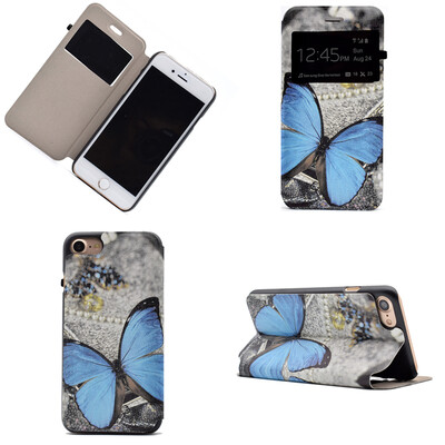 Blue Butterfly Design Кожа PU откидной крышки Кошелек для карты памяти Чехол для Apple iPhone 7
Blue Butterfly Design Кожа PU откидной крышки Кошелек для карты памяти Чехол для Apple iPhone 7