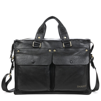 DANJUE (DANJUE) portable business casual computer briefcase first layer of leather bag 287-4 black
DANJUE (DANJUE) portable business casual computer briefcase first layer of leather bag 287-4 black