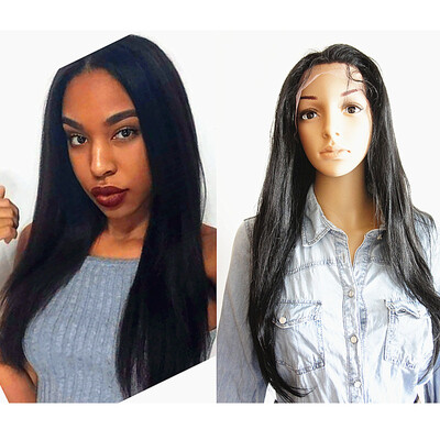 NLW Brazilian virgin human hair silk straight lace front wigs for black women Natural color human hair wig with baby hair
NLW Brazilian virgin human hair silk straight lace front wigs for black women Natural color human hair wig with baby hair
