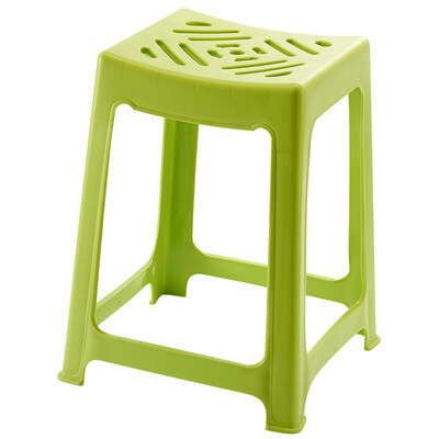 Longstar longstar non-slip plastic thick stripe stool family bathroom plastic stool LH-067-1 single green
