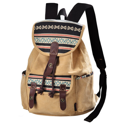 DouguYan canvas shoulder bag ladies Korean casual school wind national wind backpack G00137 Suya white
DouguYan canvas shoulder bag ladies Korean casual school wind national wind backpack G00137 Suya white