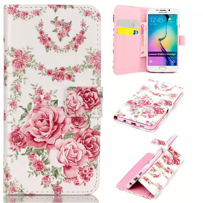 Pink Rose Design PU Leather Flip Cover Wallet Card Holder Case for SAMSUNG GALAXY S6 Edge
Pink Rose Design PU Leather Flip Cover Wallet Card Holder Case for SAMSUNG GALAXY S6 Edge
