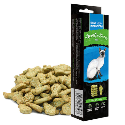 Seafood Kingdom Sea Kingdom Cat Snacks Salmon Cranberry Delicious Cat Cookies 100g
Seafood Kingdom Sea Kingdom Cat Snacks Salmon Cranberry Delicious Cat Cookies 100g