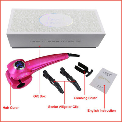 Pro Hair Curling Iron Stick Styling Tools Best SHOWLISS LCD Hair Automatic Hair Ceramic Wave Machine Curling Iron Hair Style
Pro Hair Curling Iron Stick Styling Tools Best SHOWLISS LCD Hair Automatic Hair Ceramic Wave Machine Curling Iron Hair Style