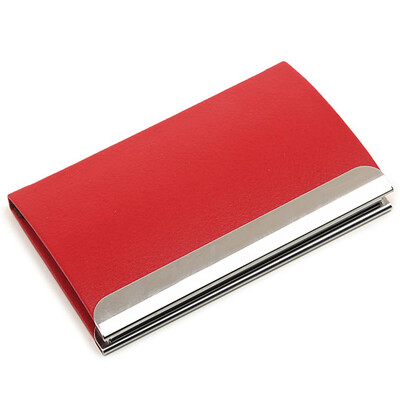 Per degree (MEIDU) fashion business men and women general business card holder clamshell stainless steel metal business card case MX0001 red
Per degree (MEIDU) fashion business men and women general business card holder clamshell stainless steel metal business card case MX0001 red