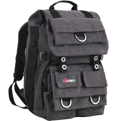 Rimma (EIRMAI) EMB-SD02 SLR bag camera bag shoulder bag digital canvas waterproof backpack d90 3100d charcoal gray
Rimma (EIRMAI) EMB-SD02 SLR bag camera bag shoulder bag digital canvas waterproof backpack d90 3100d charcoal gray