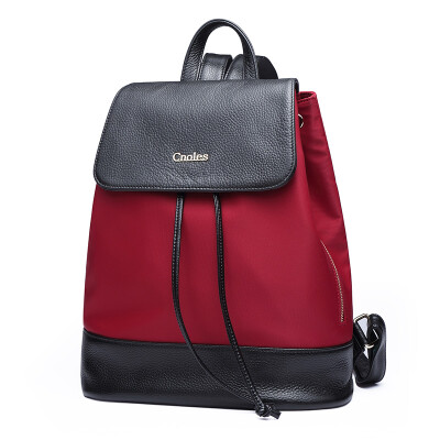 Kou a Cnoles first layer of leather shoulder bag female trend female bag college style fashion ladies backpack student bag S017 black
Kou a Cnoles first layer of leather shoulder bag female trend female bag college style fashion ladies backpack student bag S017 black
