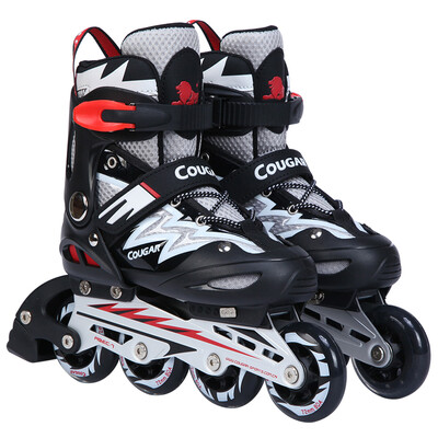 Couples (COUGAR) skates children' roller skates men and women adjustable roller skates lightning single shoes MZS835L-12 black and white code
Couples (COUGAR) skates children' roller skates men and women adjustable roller skates lightning single shoes MZS835L-12 black and white code