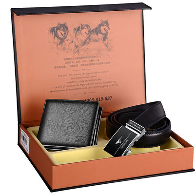 Seven wolves men&39s belt gift box first layer of leather short wallet automatic buckle leather belt men&39s fashion simple package L9833 black brown
Seven wolves men&39s belt gift box first layer of leather short wallet automatic buckle leather belt men&39s fashion simple package L9833 black brown