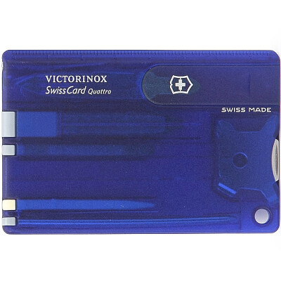 Vickers VICTORINOX Swiss Army Knife Swiss Card multi-size screwdriver cone ballpoint nail file 13 function semi-transparent blue matte surface 07222T2
Vickers VICTORINOX Swiss Army Knife Swiss Card multi-size screwdriver cone ballpoint nail file 13 function semi-transparent blue matte surface 07222T2