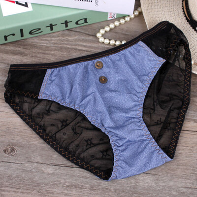 Soft transparent underpants gauze sexy ladies underwear briefs waist Girl Cowboy girl cuecas breathable metal buttons panties
Soft transparent underpants gauze sexy ladies underwear briefs waist Girl Cowboy girl cuecas breathable metal buttons panties