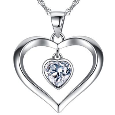 HAOZHIZUN (HAOZHIZUN) (heart) necklace S925 silver necklace female heart-shaped clavicle chain pendant jewelry
HAOZHIZUN (HAOZHIZUN) (heart) necklace S925 silver necklace female heart-shaped clavicle chain pendant jewelry