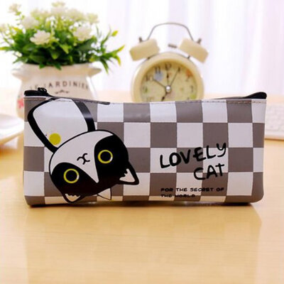 Color Plaid Cute Cat Pencil Pen Case Cosmetic Pouch Coins Case Pocket Holder Makeup Bag 550308
Color Plaid Cute Cat Pencil Pen Case Cosmetic Pouch Coins Case Pocket Holder Makeup Bag 550308