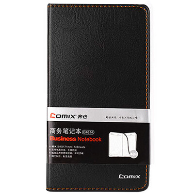 COMIX A6 74 simple series leather notebook notepad diary black office stationery C4614
COMIX A6 74 simple series leather notebook notepad diary black office stationery C4614