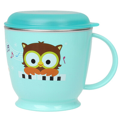 Edison Edison owl non-slip stainless steel single handle cup pink with cover 240ML
Edison Edison owl non-slip stainless steel single handle cup pink with cover 240ML