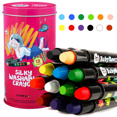 JoanMiro Children Washable Rotating Silky Crayon Designer Memorial 12 Color Tin Box JM08619
JoanMiro Children Washable Rotating Silky Crayon Designer Memorial 12 Color Tin Box JM08619