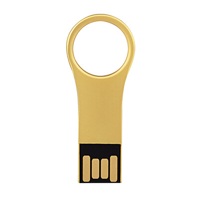 Gold Metal Waterproof USB 20 Flash Drive Pen Drive 64GB