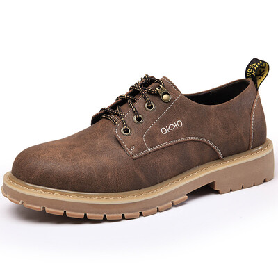 OKKO mens warm velvet low casual shoes