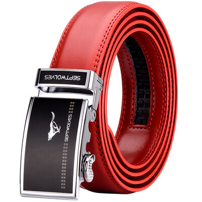 Seven Wolves Belt Benming Men Bulls Business Auto Button Middle-aged Trousers Men's Wedding Red Belt Casual 7A01036530 Red
Seven Wolves Belt Benming Men Bulls Business Auto Button Middle-aged Trousers Men's Wedding Red Belt Casual 7A01036530 Red