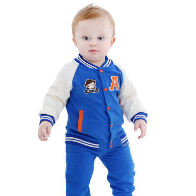 TINSINO) children's suits boys and girls baseball clothes spring sweater knitting cardigan set letter baseball bear THY0185263 treasure blue 73
TINSINO) children's suits boys and girls baseball clothes spring sweater knitting cardigan set letter baseball bear THY0185263 treasure blue 73