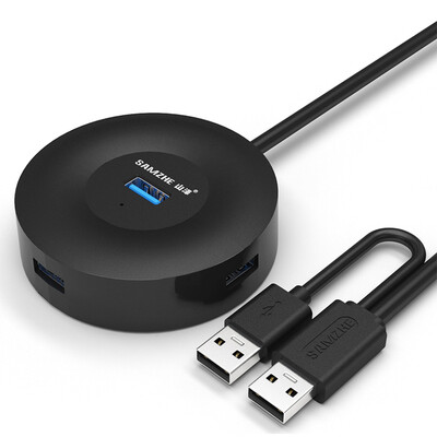 Shanze SAMZHE JXQ-Y203 USB Splitter USB30 High-speed expansion Portable 4-port HUB hub with dual power supply 15 m black
Shanze SAMZHE JXQ-Y203 USB Splitter USB30 High-speed expansion Portable 4-port HUB hub with dual power supply 15 m black