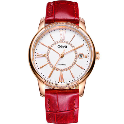 GEYA watches fashion diamond diamond ring nail calendar belt machine mechanical watch G78009LHWR
GEYA watches fashion diamond diamond ring nail calendar belt machine mechanical watch G78009LHWR