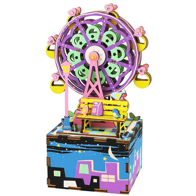 Yi Yin Yuan творческие игрушки подарочной коробке игрушки 3D стерео головоломки DIY стиль ручной вставлен восемь звуковой ящик вертикальное вращение счастливое колесо обозрения AM402
Yi Yin Yuan творческие игрушки подарочной коробке игрушки 3D стерео головоломки DIY стиль ручной вставлен восемь звуковой ящик вертикальное вращение счастливое колесо обозрения AM402