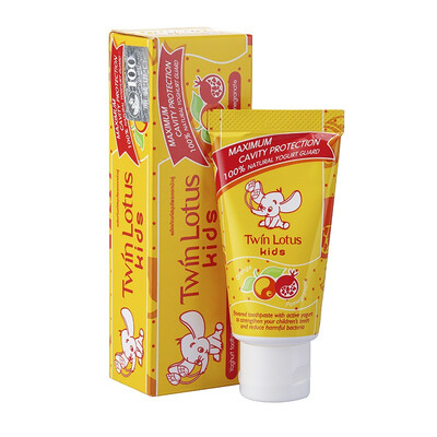 Shuanglian TwinLotus Yuru tooth tooth toothpaste 50g orange&pomegranate Thailand imported
Shuanglian TwinLotus Yuru tooth tooth toothpaste 50g orange&pomegranate Thailand imported