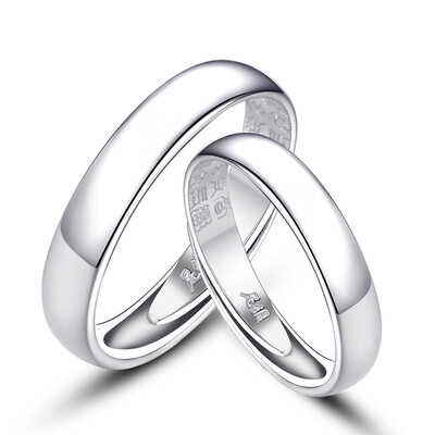 Maltia Sterling Silver Wedding Rings For Women&Men 2pcsset