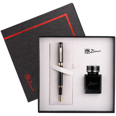 Picasso pimio pen pen pen pen ink gift set business office writing 05mm 5505 bright black gold clip