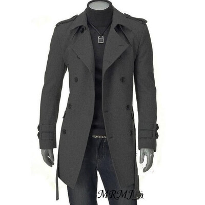 Fashion Lapel Long-sleeved Shoulder Strap Double-breasted Black Men Long Woolen Windbreaker
Fashion Lapel Long-sleeved Shoulder Strap Double-breasted Black Men Long Woolen Windbreaker