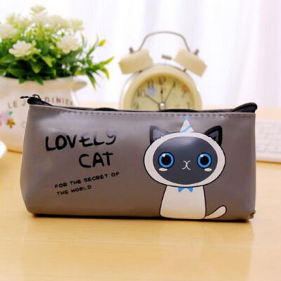 Color Gray Cute Cat Pencil Pen Case Cosmetic Pouch Coins Case Pocket Holder Makeup Bag 550307
Color Gray Cute Cat Pencil Pen Case Cosmetic Pouch Coins Case Pocket Holder Makeup Bag 550307